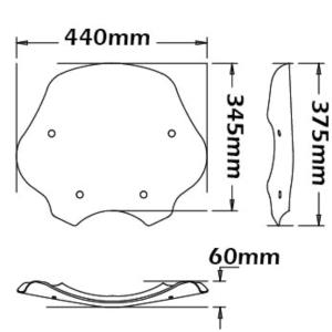 Parabrisas bajo verano BMW R1200R 2006-2010 Â· 2